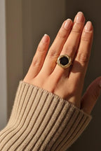 Stainless steel statement rings