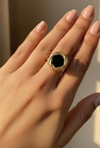 Stainless steel statement rings