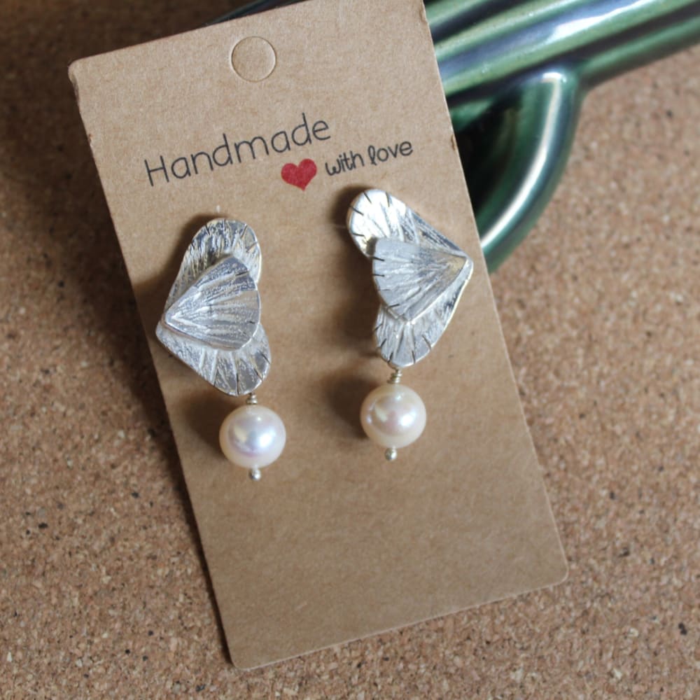 #38 - Spherical Pearl Earrings