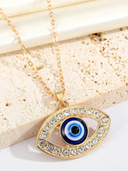 Evil eye neck chain