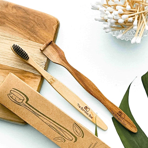 Family Oral Pack  – Bamboo Toothbrush & Neem Tongue Cleaner - The Bamboo Bae