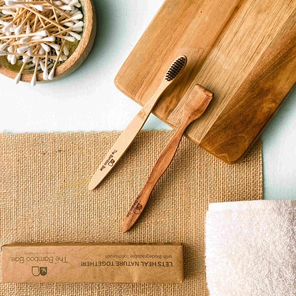 Family Oral Pack  – Bamboo Toothbrush & Neem Tongue Cleaner - The Bamboo Bae