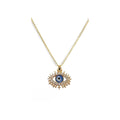 Evil eye neck chain Color specifications :- silver,  golden chain