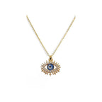 Evil eye neck chain Color specifications :- silver,  golden chain