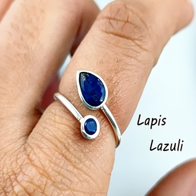 Ring 2 stone, Adjustable