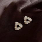 Anti tarnish Geometrical shape Ear studs