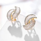 Anti tarnish Geometrical shape Ear Studs