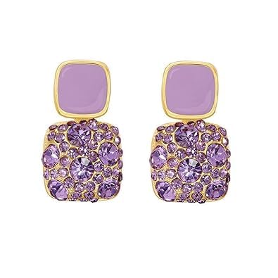 Anti Tarnish Luxury Ear studs Color :-  Purple