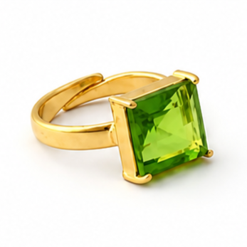 Cushion Shape Gemstone Adjustable Ring