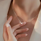 Swallow bird pendant Necklace with Diamonds