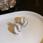 Anti tarnish Geometrical shape Ear Studs
