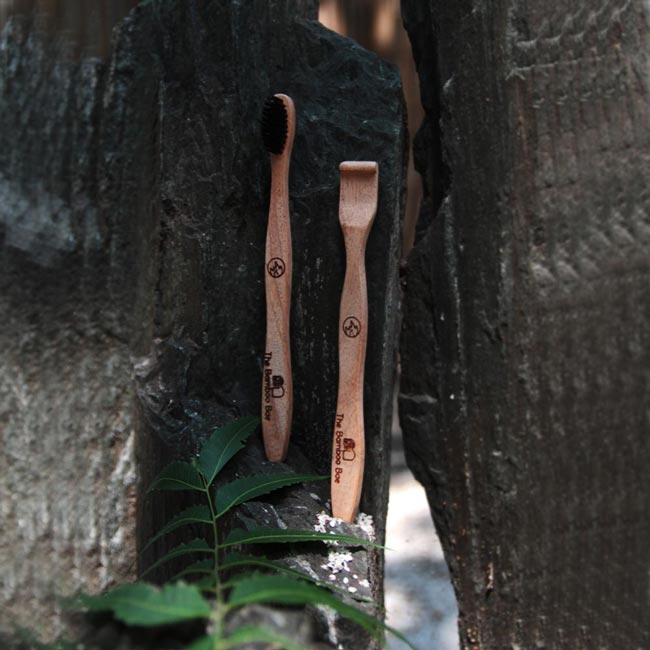 Morning Essential Kit | Neem Comb | Neem Toothbrush | Neem Tongue Cleaner | Handmade Neem Combo