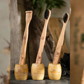 Wooden Toothbrush Holder | Set of 2 | Holder Only