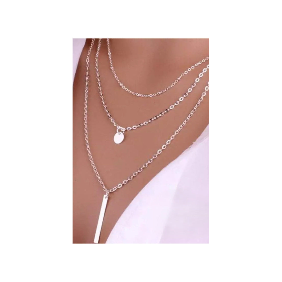 Multilayer  vintage  neck chainColor specification :- silver,  golden