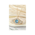 Evil eye neck chain Color :- golden,  silver chain
