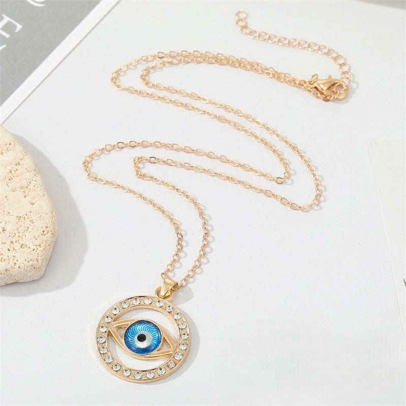 Evil eye  neck chain Color :- silver,  golden