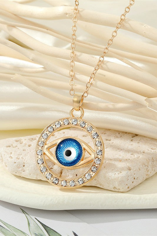 Evil eye  neck chain Color :- silver,  golden
