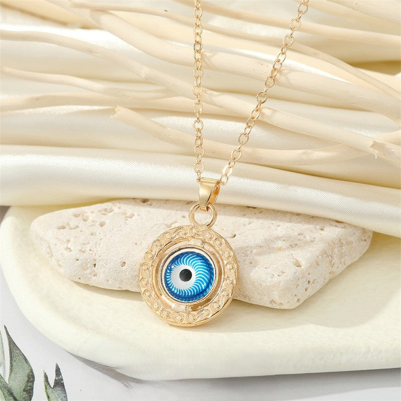 Evil eye neck chain