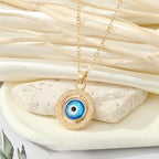 Evil eye neck chain