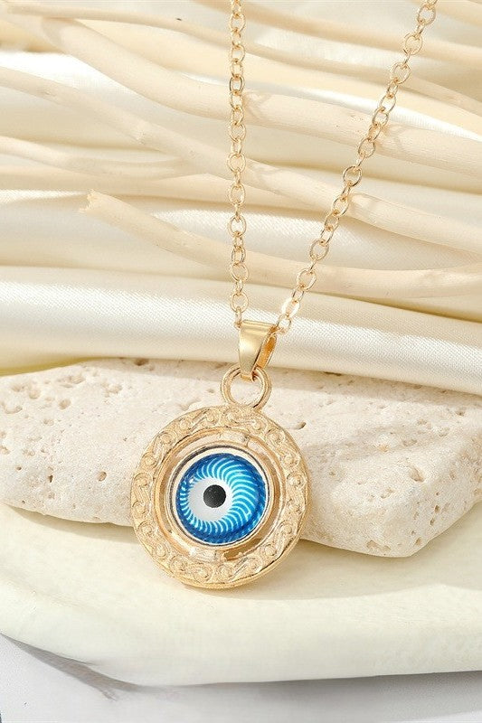 Evil eye neck chain