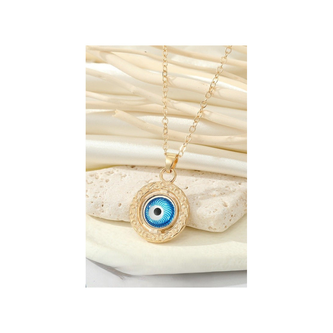 Evil eye neck chain