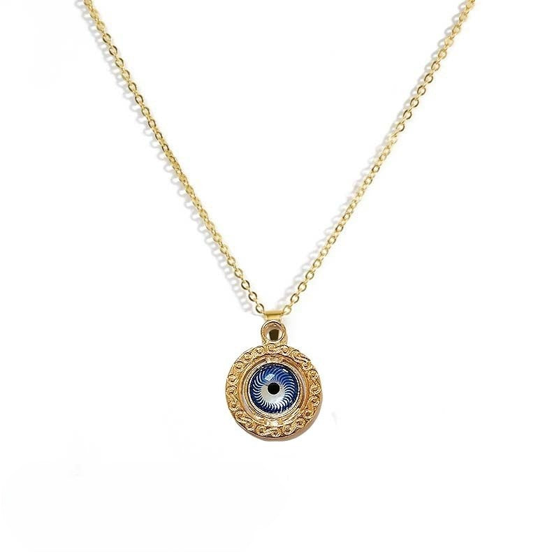 Evil eye neck chain