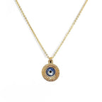 Evil eye neck chain