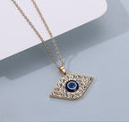 Evil eye neck pendent