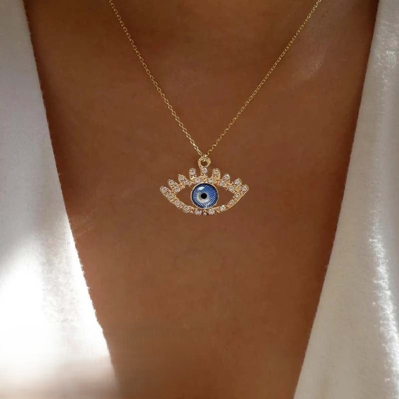 evil eye neck chain