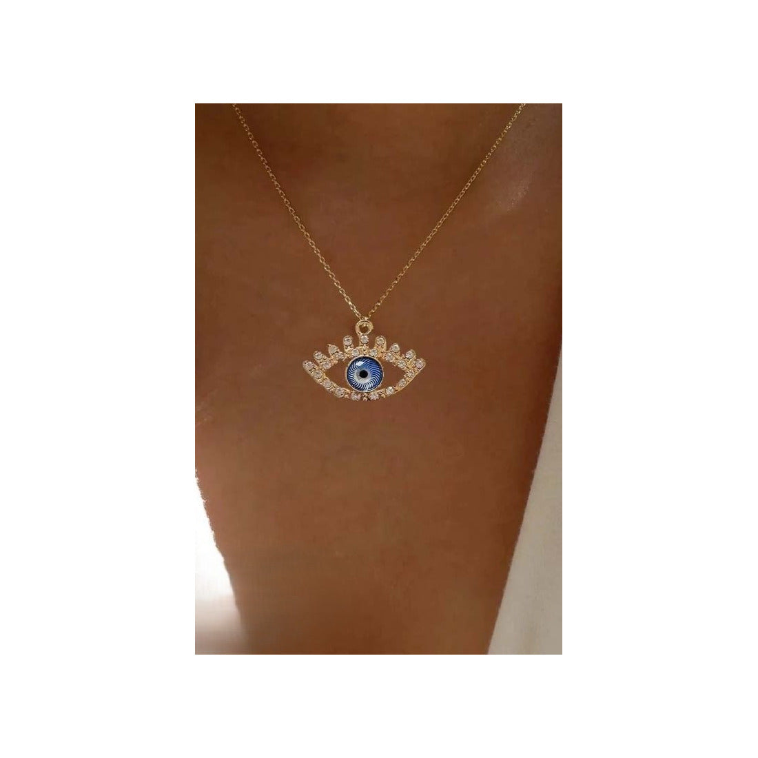 evil eye neck chain