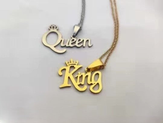 King /Queen  couple neck chain