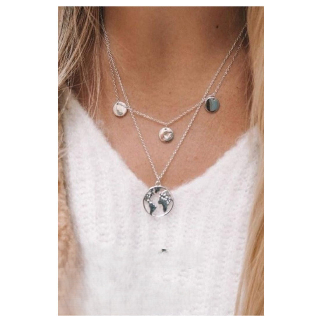 Double layer classy neck chains