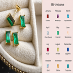 Baguette stud earrings