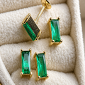 Baguette stud earrings