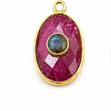 Double Stone Pendant