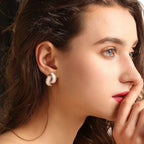 Anti tarnish Geometrical shape Ear Studs