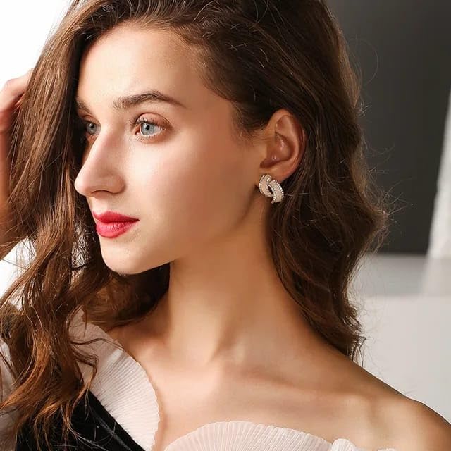 Anti tarnish Geometrical shape Ear Studs