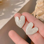 Anti Tarnish Heart shape Ear Studs