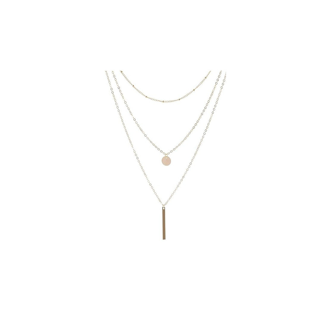 Multilayer  vintage  neck chainColor specification :- silver,  golden