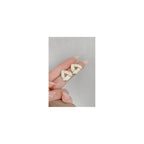 Anti tarnish Geometrical shape Ear studs