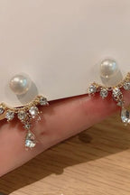 Korean Jhumke with stones and pearls