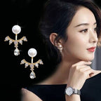 Korean Jhumke with stones and pearls