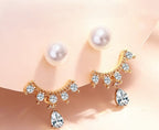 Korean Jhumke with stones and pearls