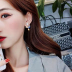 Korean Jhumke with stones and pearls