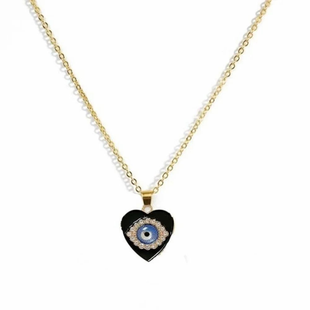 Black Evil eye neck chains