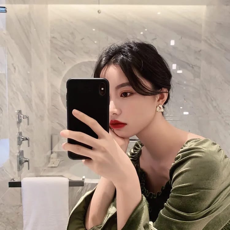 Anti tarnish Geometrical shape Ear studs