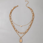 Multilayer lock chain for women