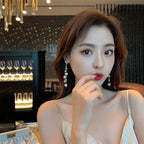 Long tassel pearl stone EarringsMaterial:- Alloy+ Pearls + StonesColor:- Gold