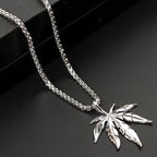 Men's leaf pendant NecklaceUnisex style