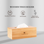 Bamboo Tissue Box – Sustainable Wooden Holder for Home & Office - The Bamboo Bae